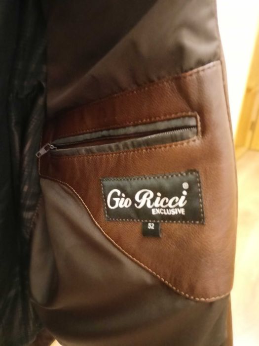 Нова/ шкіряна /чоловіча куртка/Gio Ricci exclusive.