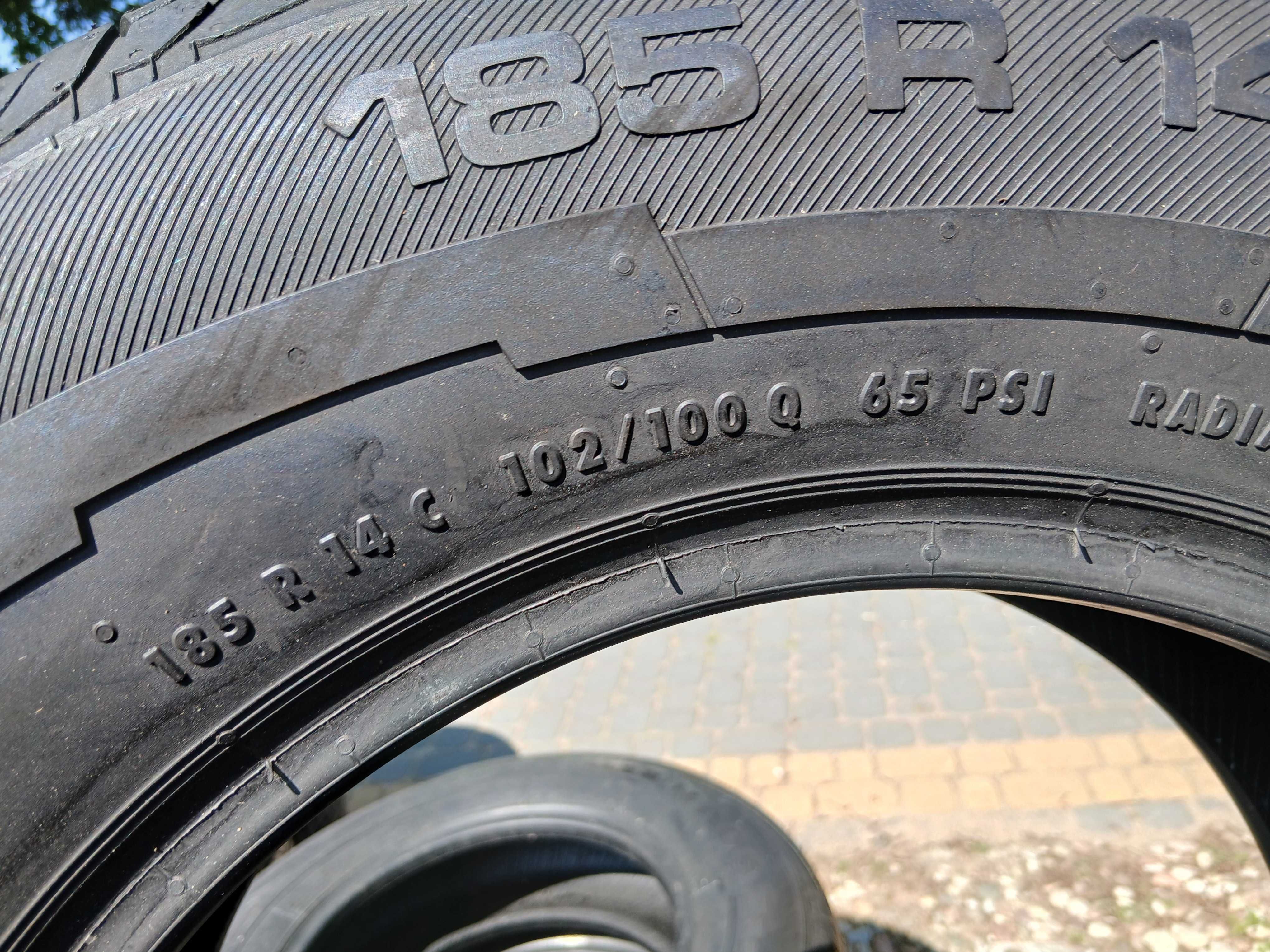 Opony używane 185/80R14C Unoroyal Rain Max 2 2szt.