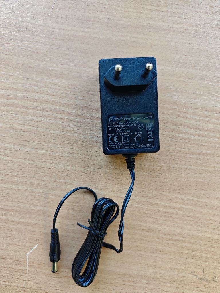 Блок живлення Mikrotik 24в, 0.8а