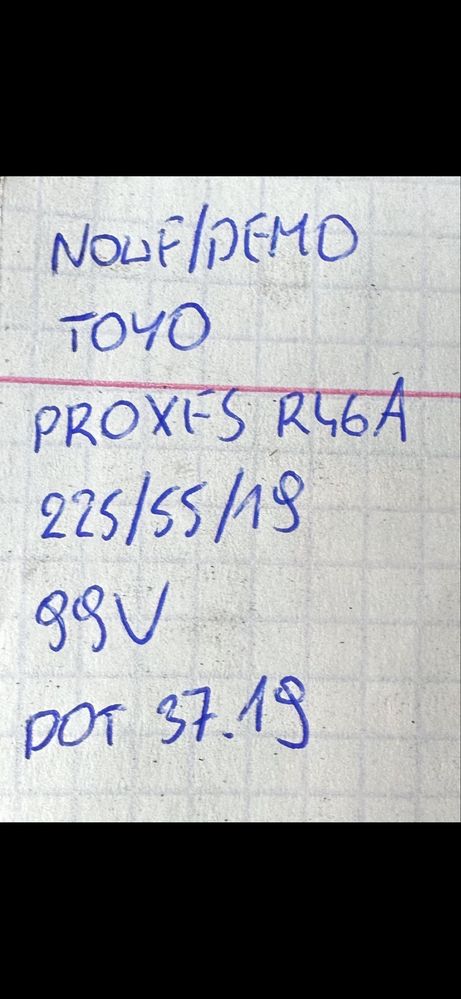 NOWE Toyo Proxes R46A 225/55 R19