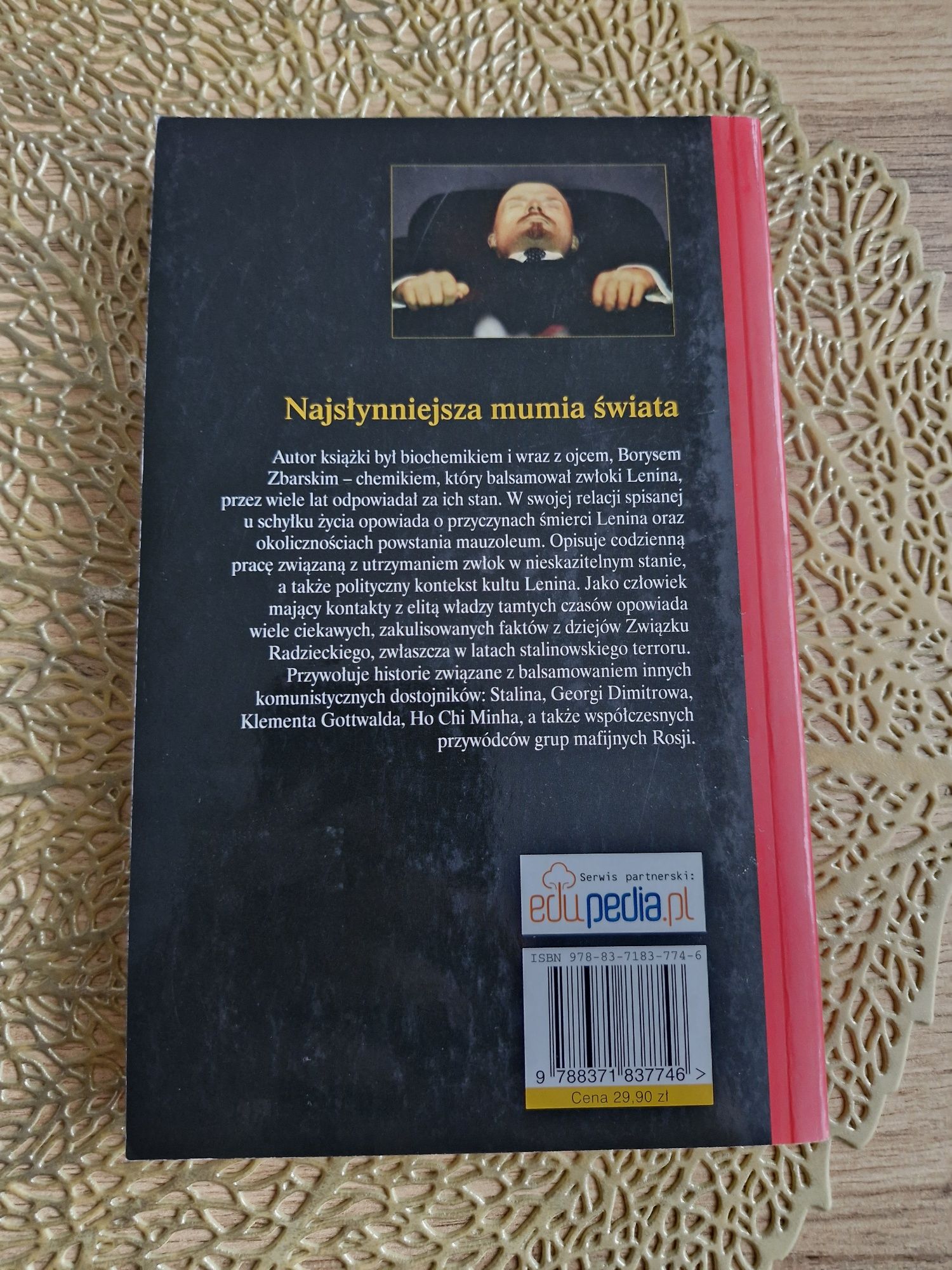Najsłynniejsza mumia świata Ilja Zbarski