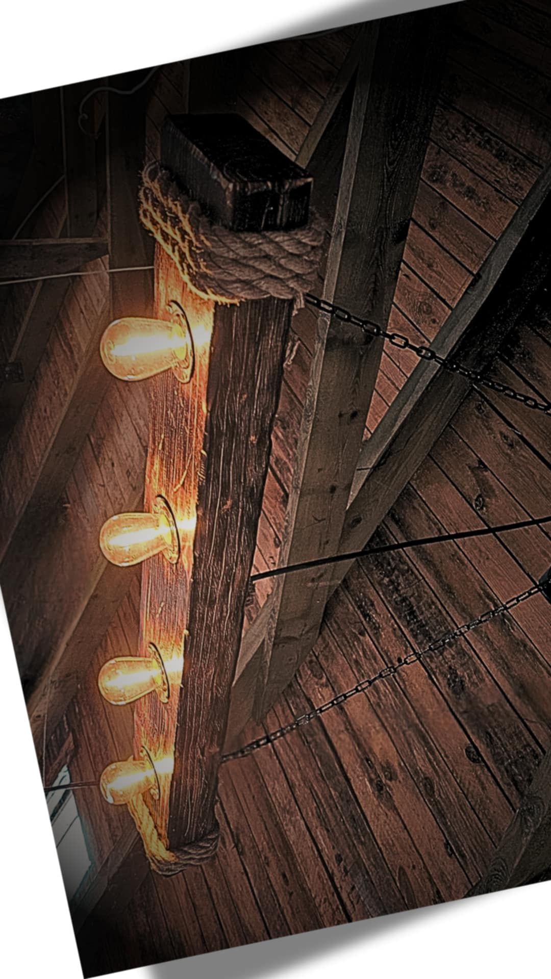 Nowa rustykalna drewniana lampa oświetlenie Loft ręcznie wykonana