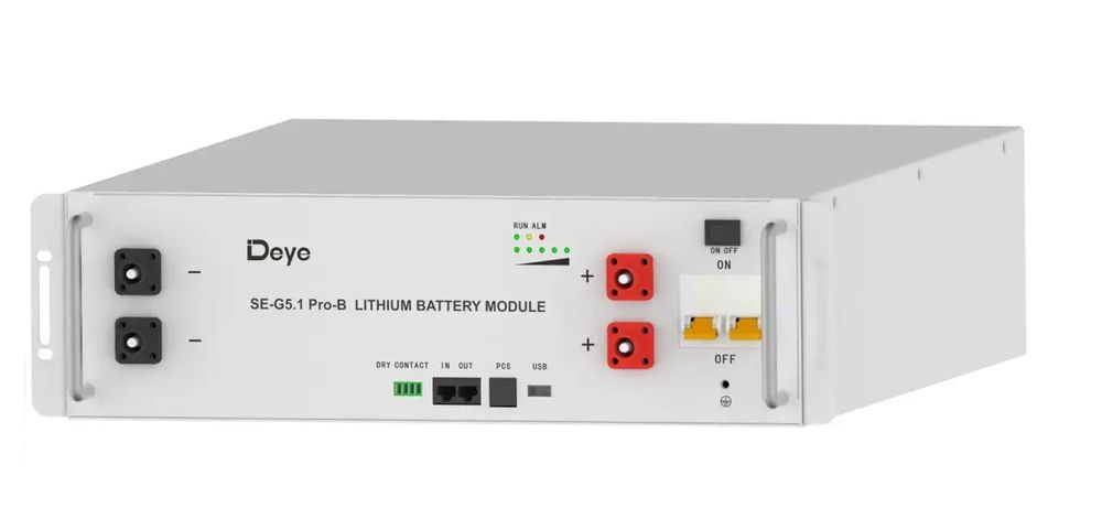 ‼️Акумулятор Deye ‼️LiFePO4 51.2V 100Ah SE-G5.1 Pro-B — новий, оригіна