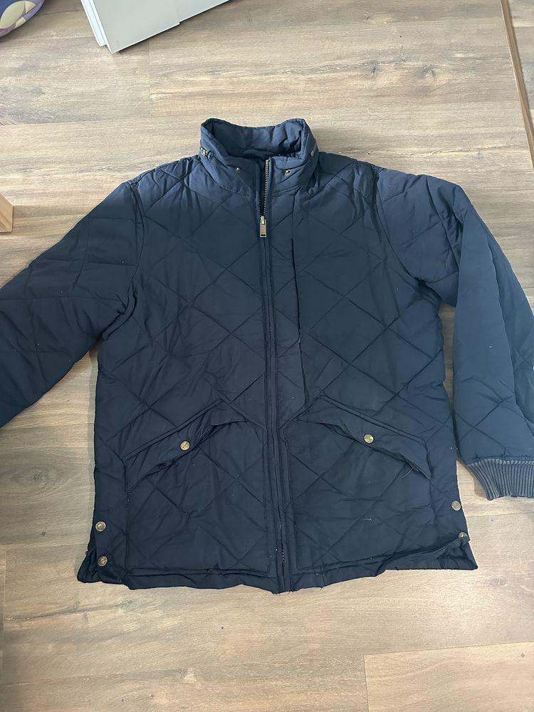 Granatowa kurtka męska xl jesienno zimowa pull&bear