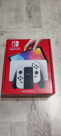 Nintendo Switch OLED, gwarancja 18 miesięcy, stan IDEALNY + pokrowiec