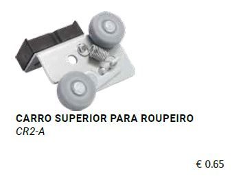 Roda / carro para porta correr roupeiro