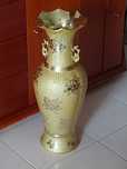 Jarrão lindo dourado 60 cm altura