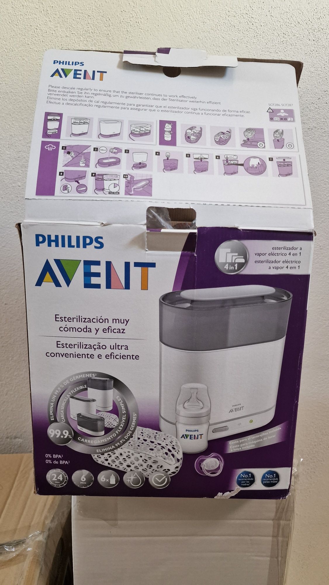 Avent - Esterilizador Eléctrico A Vapor 4em1