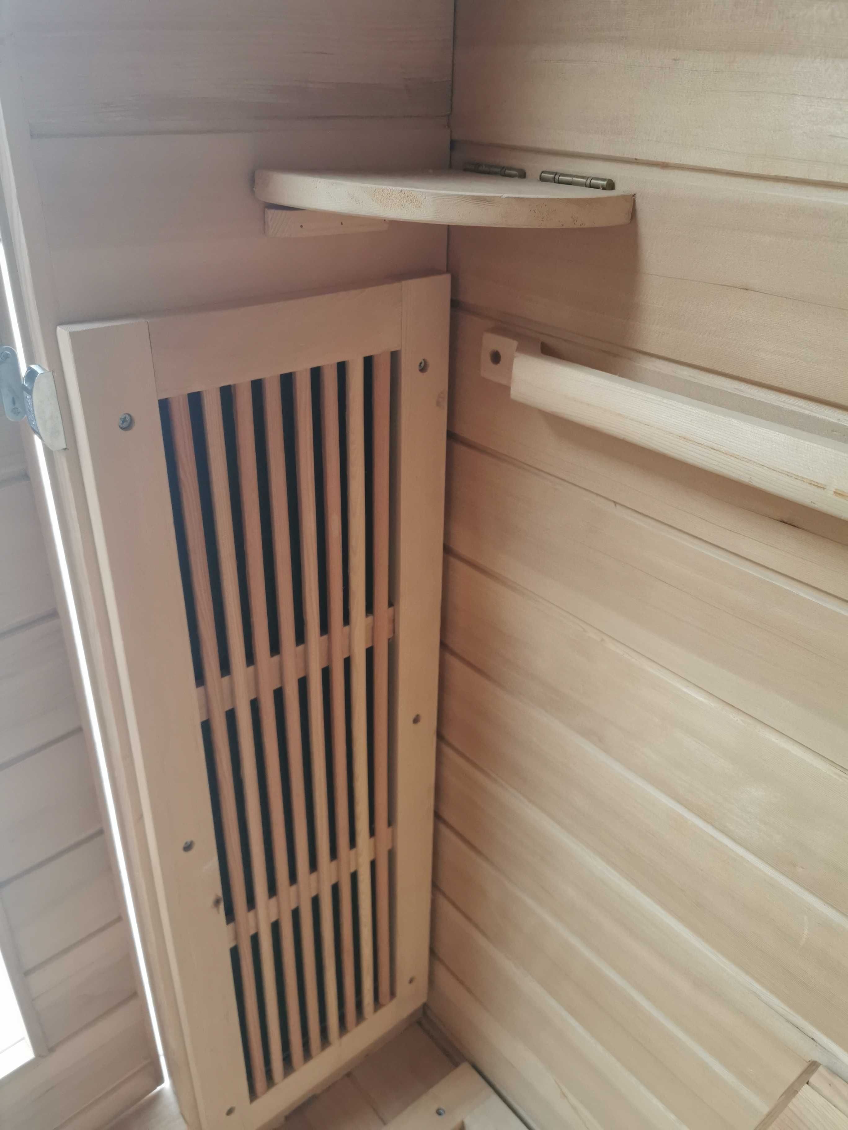 Sauna sucha prawdziwa infrared na podczerwień fińska bania 120x100