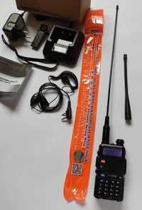 Rádio Walkie talkie UV 5R + Antena NNA 771 NAGOYA baofeng PMR