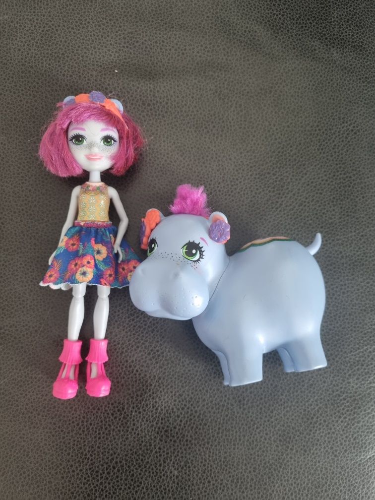 Mattel Enchantimals Lalka z dużym zwierzątkiem Tygrys i Hipopotam