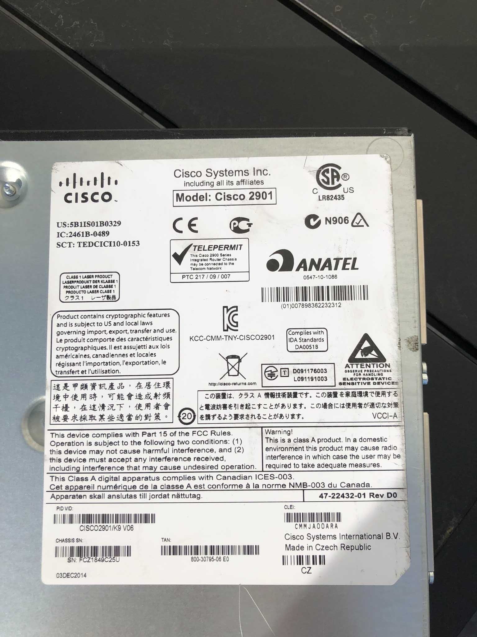 Router Cisco ISR 2901