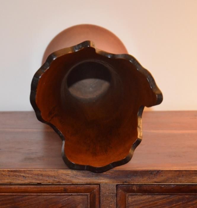 Jarra em madeira de fina qualidade – Altura 37,5 cm