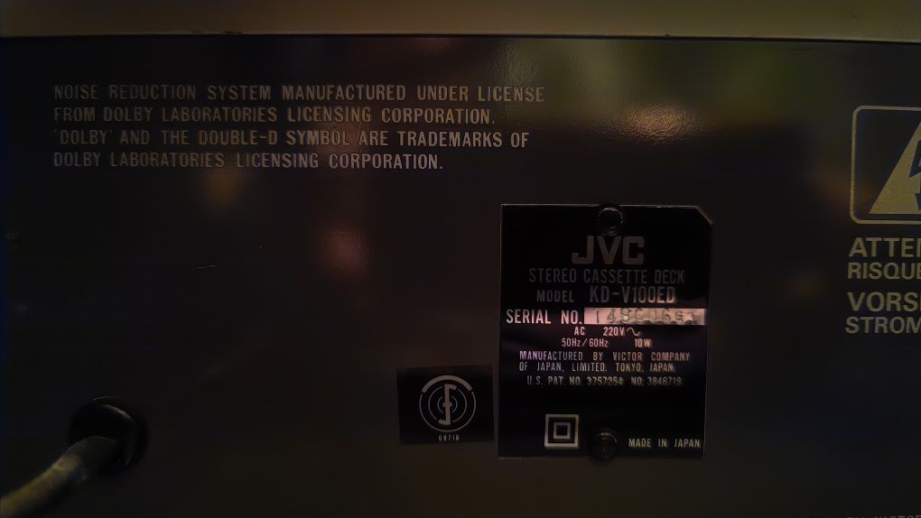 Deck JVC KD v-100