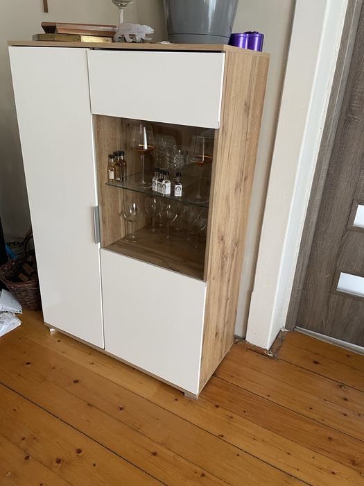 Witryna szafka Black red white