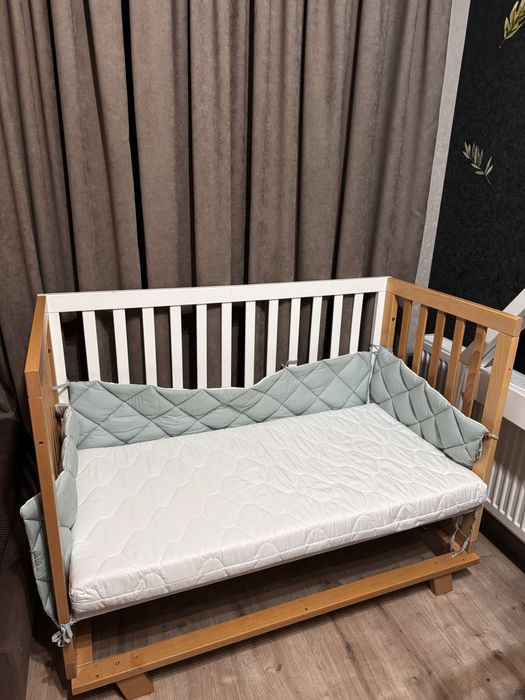 Ліжечко дитяче+матрац 1250х652