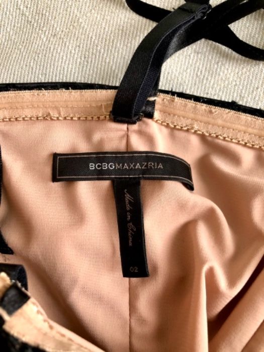 Czarna wieczorowa sukienka BCBG MAXAZRIA rozmiar XS