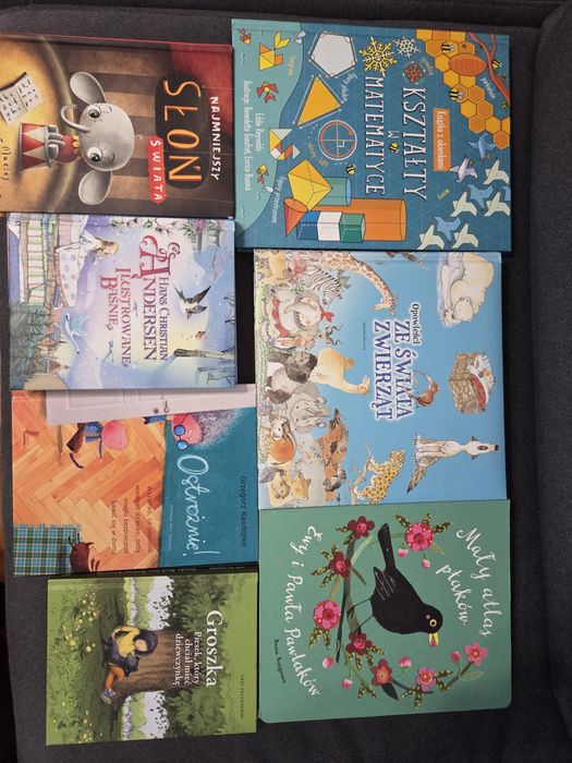 Książki dla dzieci: ćwiczeniówki/o zwierzętach/do czytania/z pięknymi