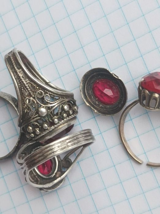 Серебряные кольца СССР.875.