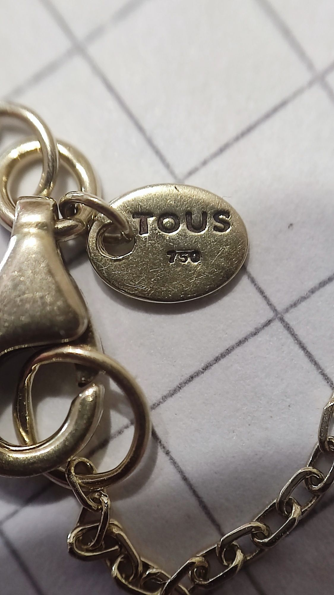 Золотий браслет TOUS, 750 проба.