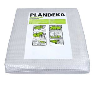 Plandeka ZBROJONA przeźroczysta 3x4m mocna 3 x 4 m 100g UV do warzywa