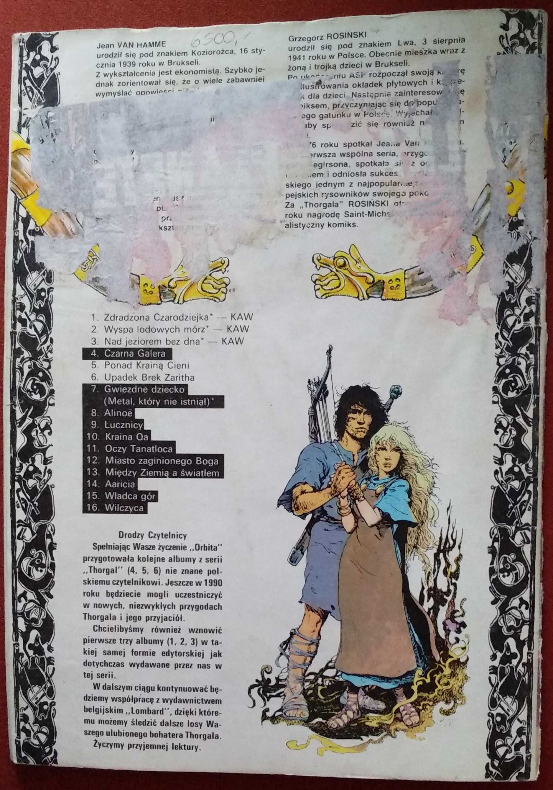 Thorgal: Czarna Galera Tom 4