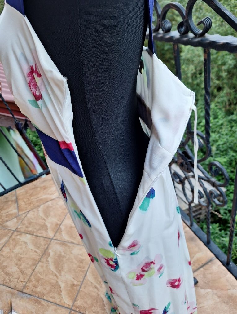 Długa sukienka maxi w kwiaty Monsoon rozmiar M 38