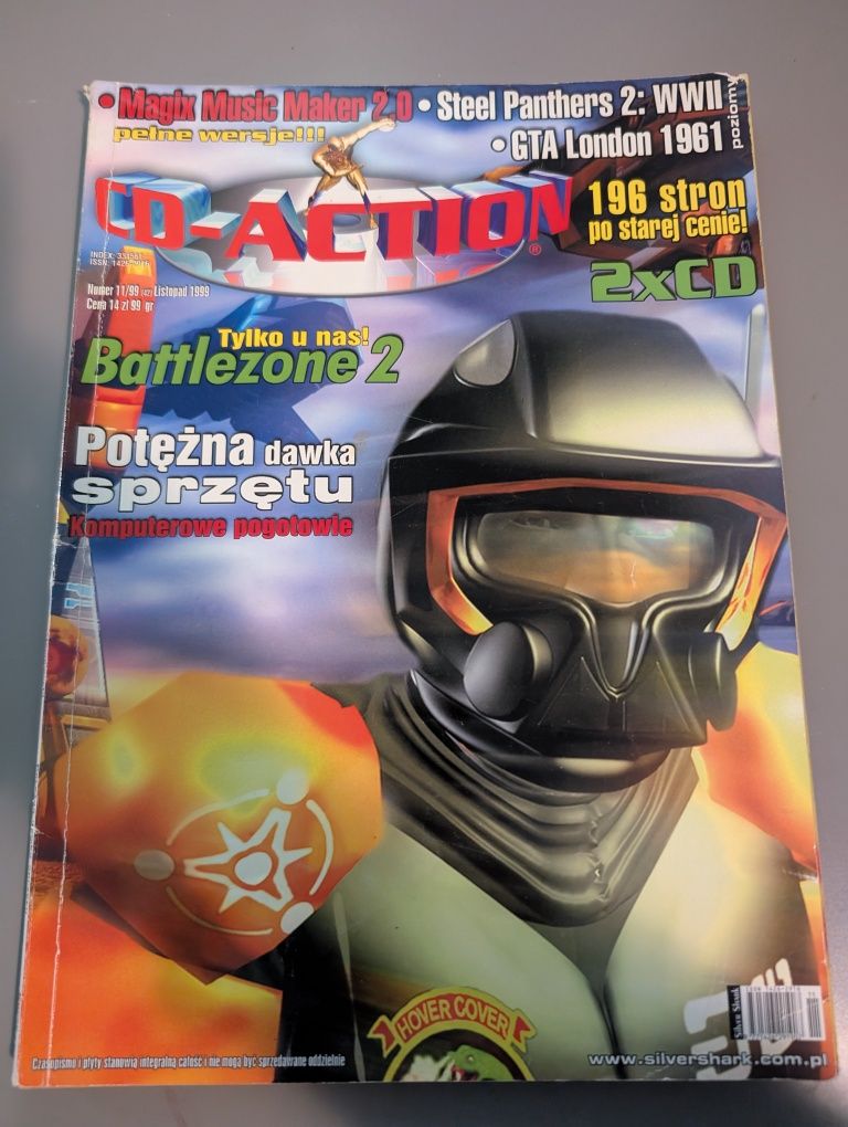 Cd action listopad 1999 magazyn komputerowy retro