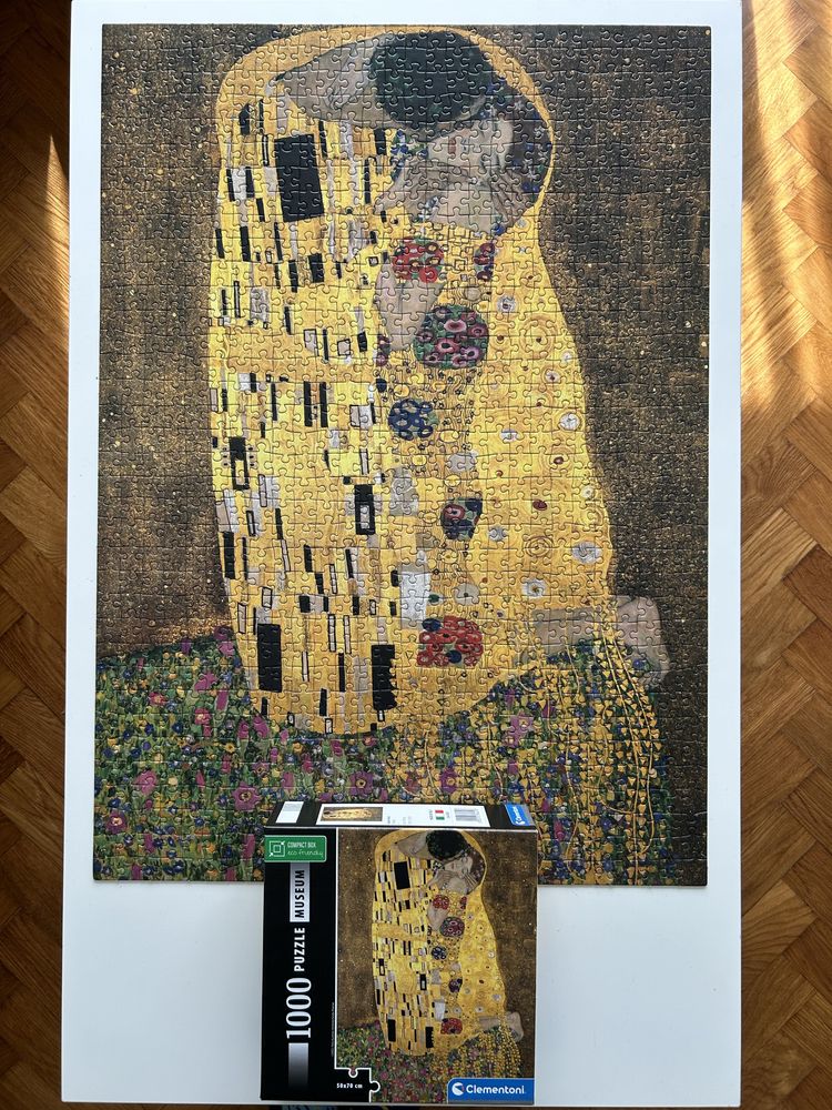 Puzzle 1000 elementów Klimt Pocałunek