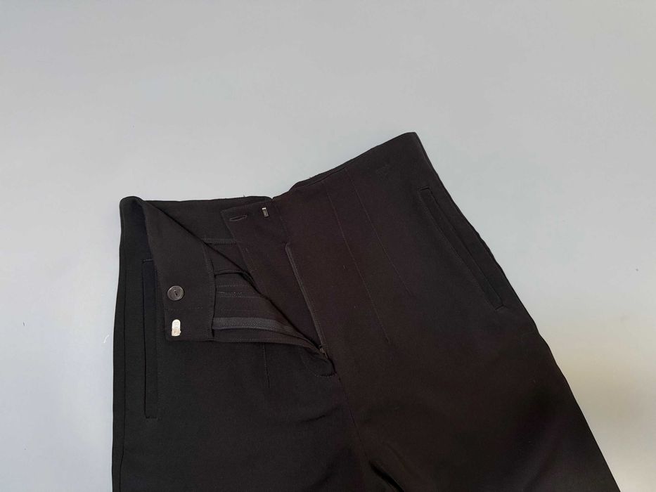 Czarne, eleganckie spodnie z wysokim stanem, RW, rozm. M