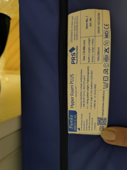 Materac przeciwodleżynowy 120x200