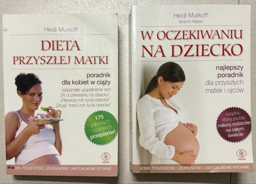 2 Książki "Dieta przyszłej matki" i "W oczekiwaniu na dziecko"