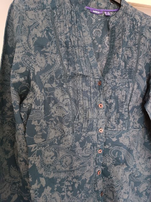 Koszula elegancka do biura granatowa Mexx S 36 bawełna 
Szerokość pod