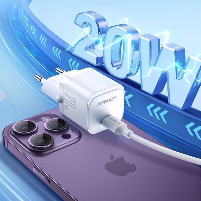 Ładowarka Mini USB-C 20W PD Joyroom Jr-Tcf02 White