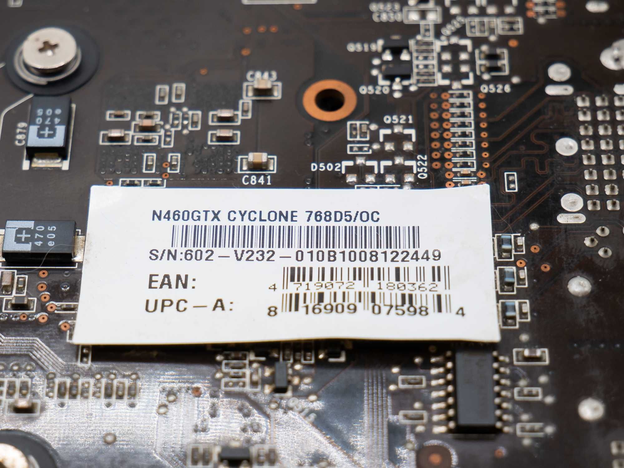 Відеокарта NVIDIA GTX460 MSI Cyclone 768MB