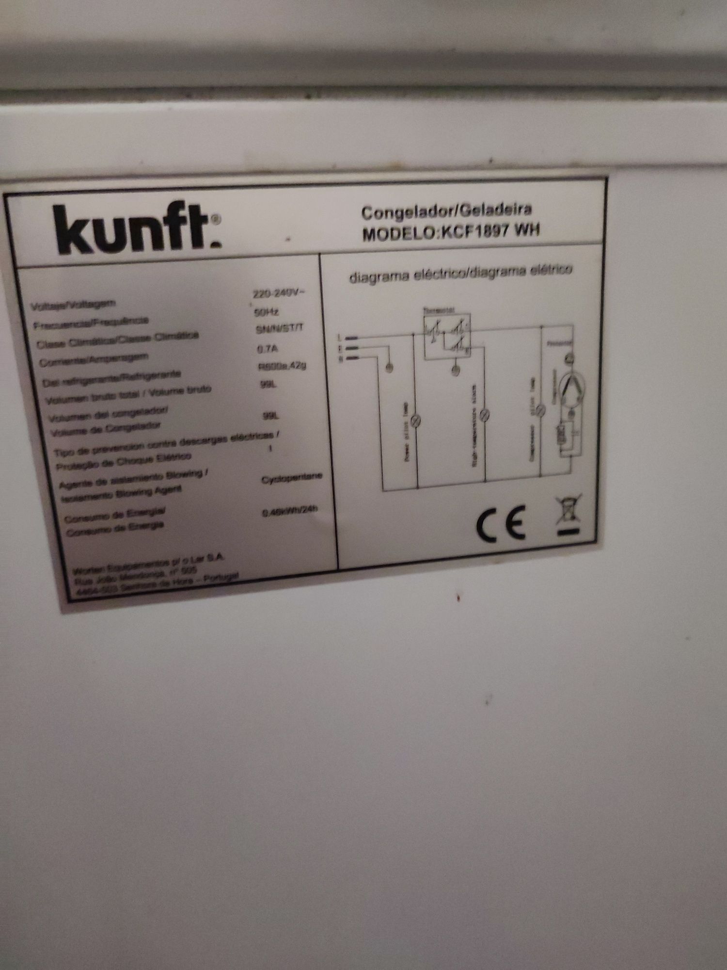 Arca frigorífica Kunft