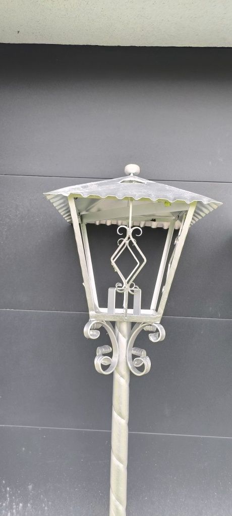 Lampy Stalowe Ogrodowe 6 szt  Ocynk Kute Ręczna praca