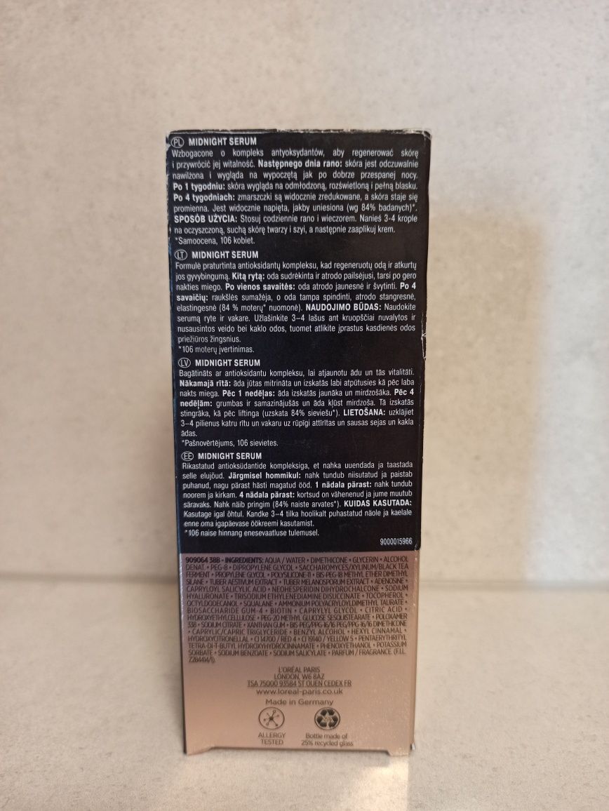 Nowe regenerujące serum przeciwzmarszczkowe na noc L'Oreal Paris 30 ml