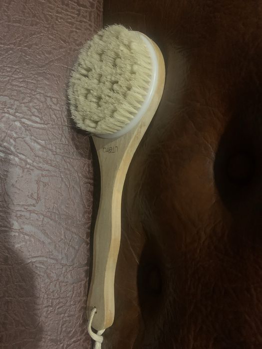 Антицелюлітна щітка з ручкою UTerra Native,Антицелюлитная щетка