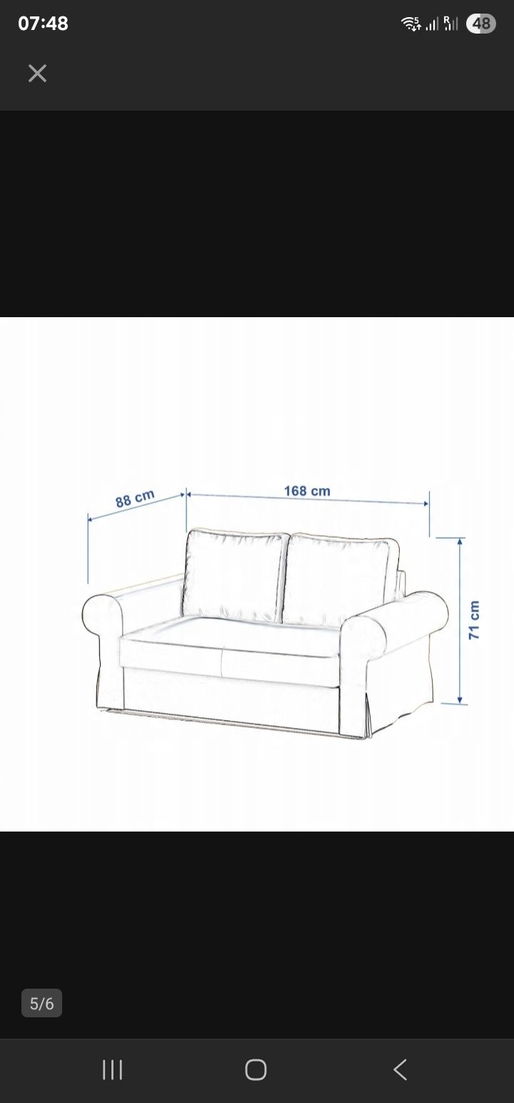 Sofa rozkładana IKEA BACKABRO