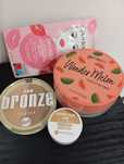 Zestaw kosmetyków bronzer Bell, puder pod oczy, puder sypki