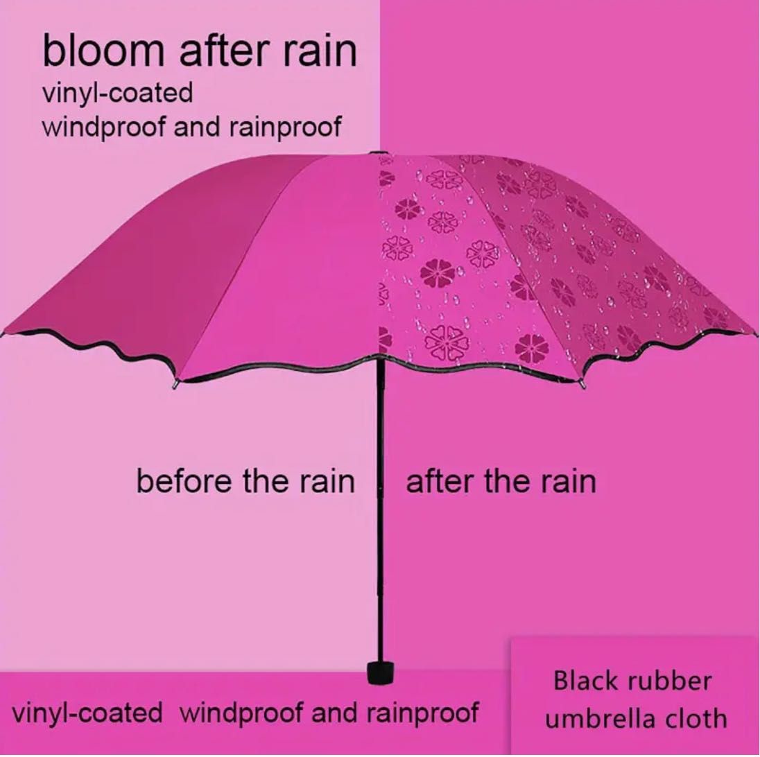 Chapéu de Chuva Rosa Novo