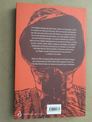 O Que Não Pode Ser Salvo de Pedro Vieira - 1ª Edição