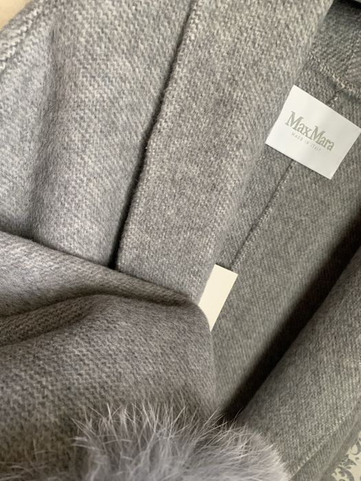 Длинное шерстяное пальто max mara кашемировое