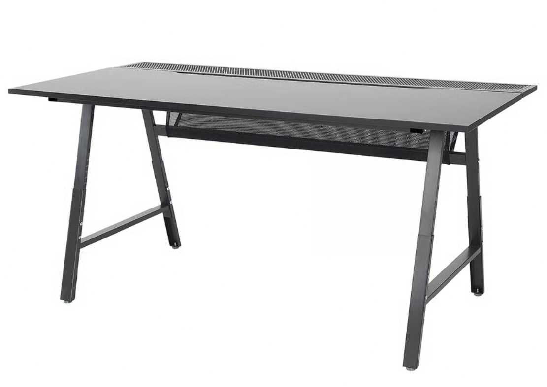 Secretária Ikea UTESPELARE 160x80 cm, preta, usada, excelente estado