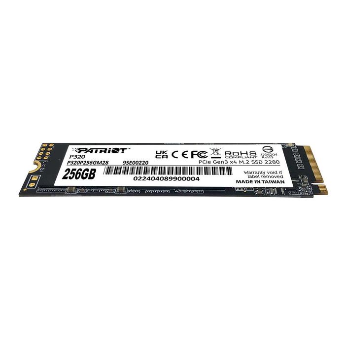 Новый SSD 256GB Patriot P320 M.2 2280 PCIe 3.0 x4 NVMe TLC