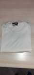 Camisola fina Slim Fit branca/bege- Massimo dutti
