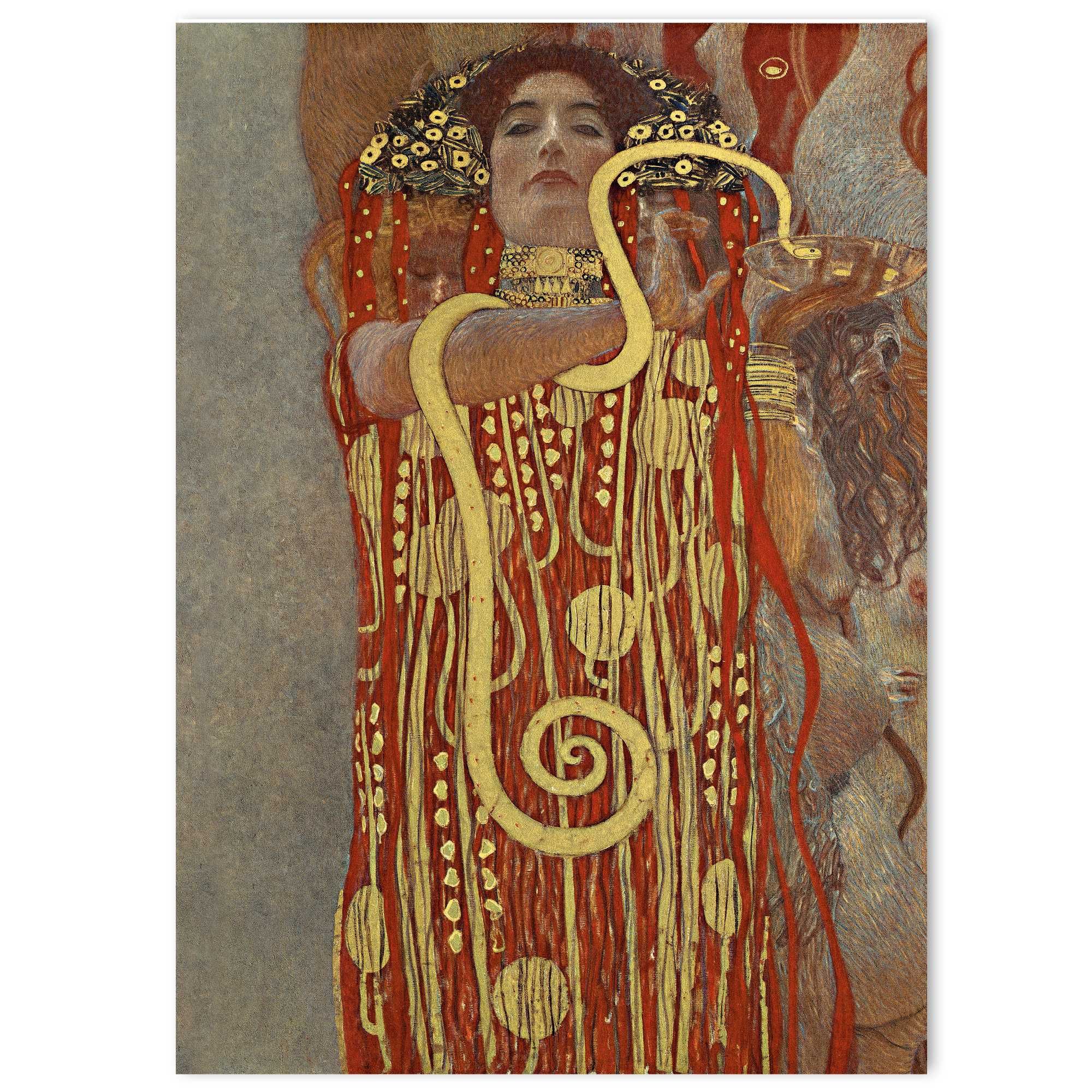 Gustav Klimt Higieia Art nouveau plakat 50x70