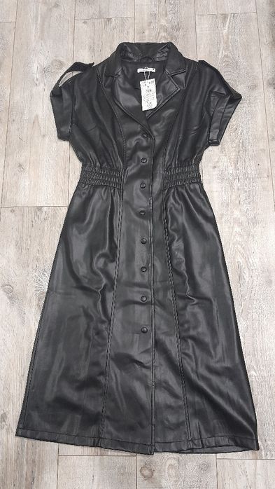Sukienka z ekoskóry, Reserved, rozmiar S