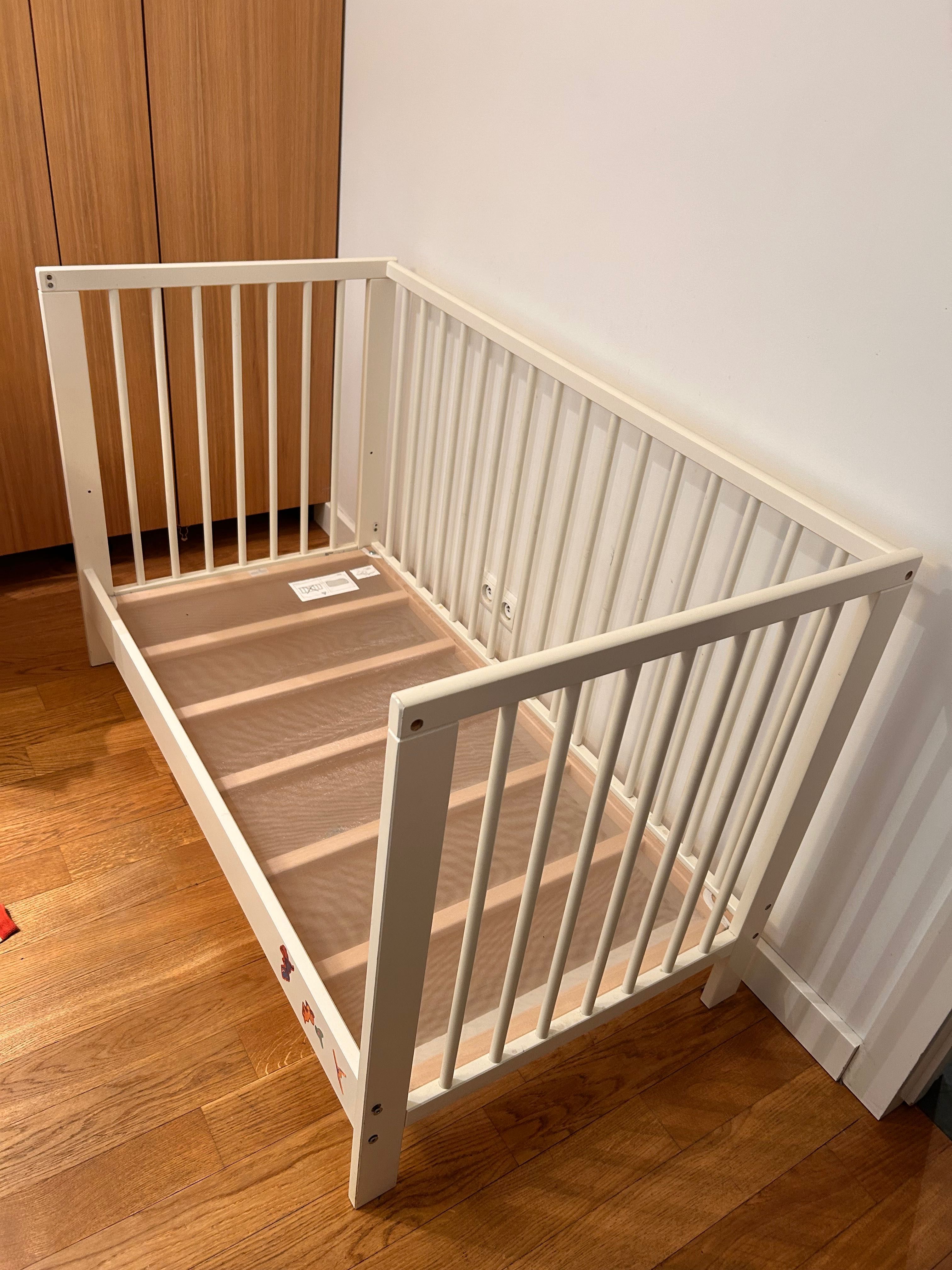 Łóżeczko dziecięce z materacem IKEA Gulliver